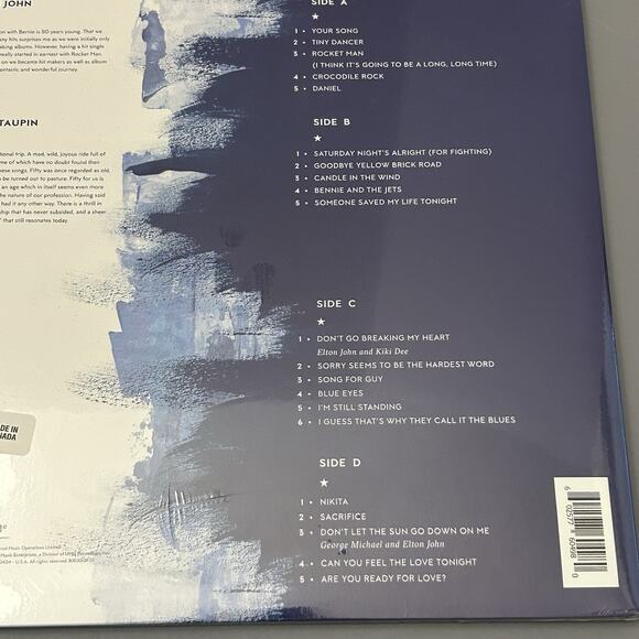 Elton John DIAMONDS The Ultimate Greatest Hits 2 LP Blue Vinyl Limited Edition - Picture 4 of 4